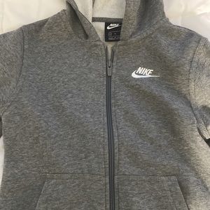 Nike grey zip up jacket